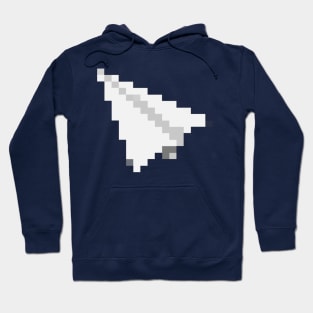 Paper Airplane Pixel Art Hoodie